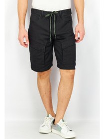 تصویر شلوارک جین مردانه مارزو با فیت ویژه، مشکی برند jack & jones Men Special Fit Plain Marzo Denim Shorts, Black