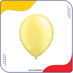 تصویر بادکنک زرد پاستیلی 12 اینچ 100 عددی لاتکس 