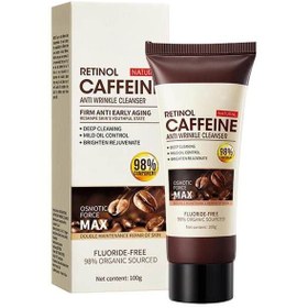 تصویر فوم شستشوی صورت ضد پیری کافئین رتینول سادور وزن 100 گرم شوینده retinol caffeine 100 گرم سادور (SADOER)