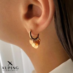 تصویر گوشواره پولکی ژوپینگ طرح طلا 