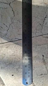 تصویر خطکش آهنی ۱متری 