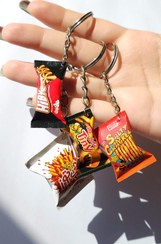 تصویر جاکلیدی فانتزی با طرح بسته‌های خوراکی 