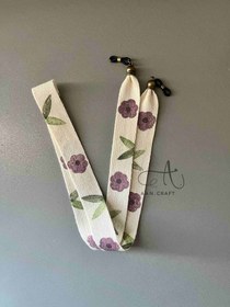 تصویر بند عینک گل بنفش 