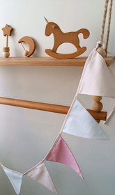 تصویر ریسه مثلثی اکسسوری اتاق کودک nursery bunting triangle flag