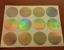 تصویر هولوگرام کاغذی مناسب کارشناسی خودرو - طلایی 