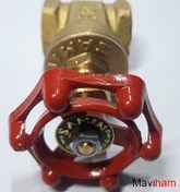 تصویر شیرفلکه کشویی 3/4 اینچ PN16 برنجی سامین GATE VALVE 3/4" PN16 BRASS SAMIN