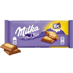 تصویر شکلات تابلت میلکا با مغز بیسکوییت توک (87 گرم) milka milka