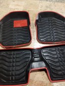 تصویر کفپوش سه بعدی پراید دوردوخت نرم و مقاوم 