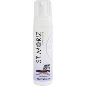 تصویر موس برنزه کننده بدن تیره سنت موریز ST.MORIZ Professional Tanning Mousse Dark 200ml 