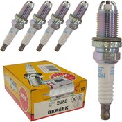 تصویر شمع خودرو ان جی کی پایه کوتاه مدل BKR6EK 2288 (دو پلاتین) NGK car spark plug short base model BKR6EK 2288 (double platinum)