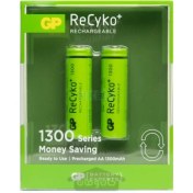 تصویر باتری قلمی شارژی AA جی پی ریسایکو پلاس 2 عددی1300 میلی آمپر ReCyko+ GP GP 1300 mAh AA PENCIL Rechargeable Battery 2 pcs Recyko