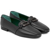 تصویر کفش زنانه چرمی شیما مدل کالج 807 HL مشکی 