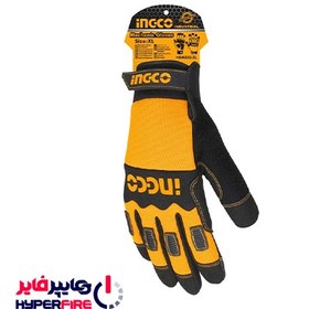 تصویر دستکش ایمنی اینکو مدل HGMG02-XL - رنگ مشکی Inco safety gloves model HGMG02-XL