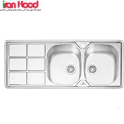 تصویر سینک توکار پرنیان استیل مدل PS 1224 Built-in Parnian Steel sink