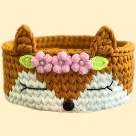 تصویر سبد وسایل کودک طرح آهو 