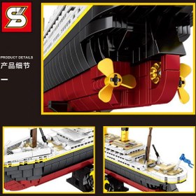 تصویر لگو کشتی تایتانیک ۱۰۲۹۴ با ۹۰۹۰ قطعه 