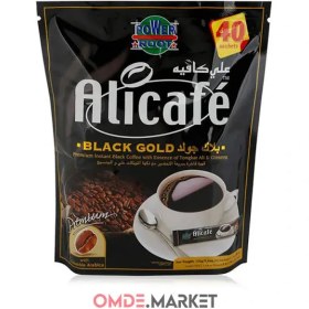 تصویر قهوه علی کافه بلک گلد(BLACK GOLD) اصلی بسته 4+40 عددی - کارتن 20 بسته 