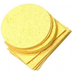 تصویر اسفنج نسوز پاک کننده نوک هویه Solder iron tip cleaning yellow sponge