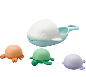 تصویر اسباب بازی حمام ۴ تکه برند toys ANGSHUMLA 4-piece bath toy set ANGSHUMLA