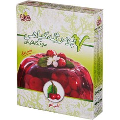 تصویر پودر ژله گیاهی آلبالو شیبابا 100 گرمی 