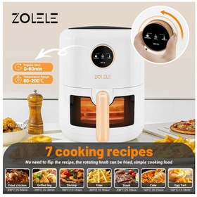 تصویر سرخ کن بدون روغن (هواپز) 4.5 لیتری شیائومی Air fryer Zolele ZA سرخ کن متفرقه مدل Air fryer Zolele ZA