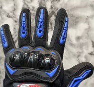 تصویر دستکش چهارفصل موتورسواری REDLINE آبی 