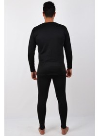 تصویر ست زیرپوش حرارتی مردانه کاتا شامل شلوار و تی‌شرت ورزشی برند bkmc Kota Men's Thermal Underwear Tights Thermal Underwear Undershirt Athlete Set