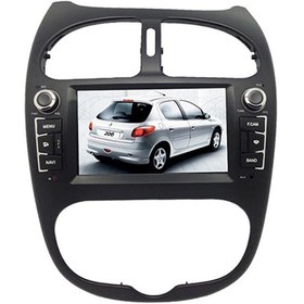 تصویر مانیتور اندروید 7 اینچ ماشین و پخش فابریک خودرو پژو 206 مدل P100 Peugeot 206 Car MultiMedia 7 Inch Android P100