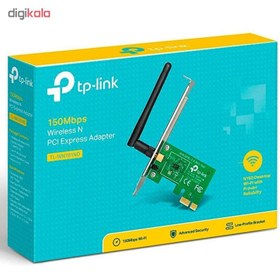 تصویر کارت شبکه بی‌سیم تی پی-لینک مدل TL-WN781ND TP-LINK TL-WN781ND 150Mbps Wireless N PCI Express Adapter