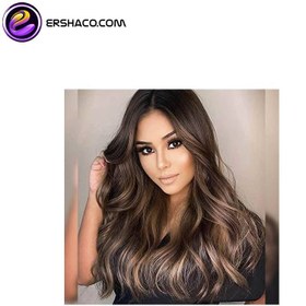 تصویر کلاه گیس (پوستیژ) زنانه بلند حالت دار آمبره Ombre Brown Wig 