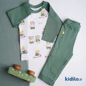 تصویر شلوار ساده نیلی طرح لاکی 