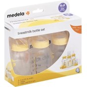 تصویر بطری‌های شیر مادر Medela – طراحی‌شده برای راحتی و ایمنی نوزاد Breast Milk Bottle Set Medela