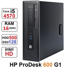 تصویر مینی کیس HP ProDesk 600G1 SFF Core i5-4570رم16و128 