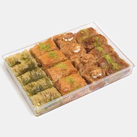 تصویر باقلوا ترکیبی مغزدار با ظرف کادویی (750 گرم) 