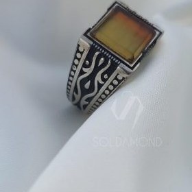 تصویر انگشتر مردانه عقیق 