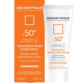 تصویر کرم ضد آفتاب رنگی پوست خشک اس پی اف 50 درماتیپیک بژ طبیعی ا Dermatypique Tined Sunscreen Cream For Dry Skins Spf 50 Dermatypique Tined Sunscreen Cream For Dry Skins Spf 50