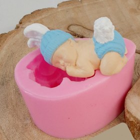 تصویر قالب سیلیکونی مدل نوزاد کلاه خرگوشی 