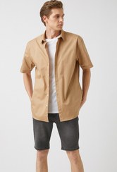 تصویر شلوارک جین مردانه طوسی کوتون 2SAM40041BD Denim Şort