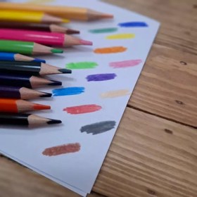 تصویر مداد رنگی ۱۲ تایی GMD 