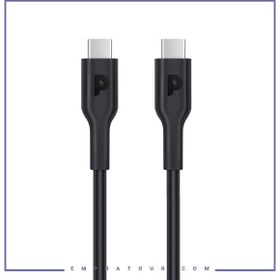 تصویر کابل شارژ دو سر تایپ سی 100 وات پاورولوژی Powerology Type-C To Type-C Data Cable PWCTC1M 