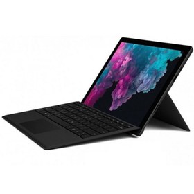 تصویر تبلت مایکروسافت مدل Surface Pro 6 پردازنده Core i7 8650U رم 16GB حافظه 512GB همراه با کیبورد مشکی Microsoft Surface Pro 6 Core i7 8650U 16GB 512GB Tablet with Black Type Cover Keyboard