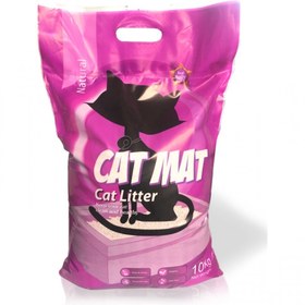 تصویر خاک گربه کت مت وزن ۱۰ کیلوگرم Cat Mat Natural Cat Litter 10Kg