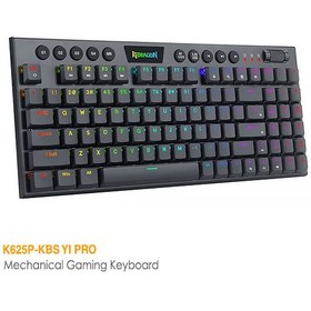 تصویر کیبورد مکانیکال گیمینگ ردراگون Redragon Yi Pro K625P-KBS Redragon Yi Pro K625P-KBS RGB Wireless Mechanical Gaming Keyboard