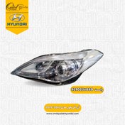 تصویر چراغ جلو هیوندای آزرا گرنجور زنون سمت چپ ۲۰۱۲ Left headlight