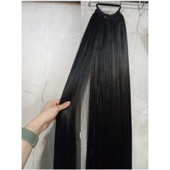 تصویر کش موی دم اسبی پرحجم 