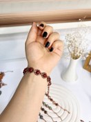 تصویر دستبند مسی زنجیری نگین دار کد 1052 - انگشتر 