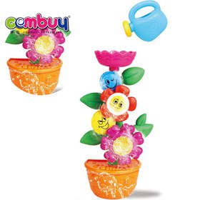 تصویر ست اسباب‌ بازی حمام طرح گل کارتونی کودک ITEM NO _ 9909