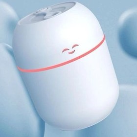 تصویر دستگاه رطوب ساز (بخور سرد) طرح تخم مرغی - صورتی Humidifier