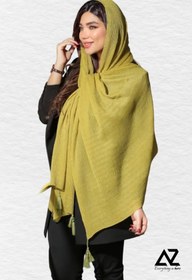 تصویر شال هیوا - بادمجونی 