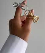 تصویر انگشتر طرح پاپیون 